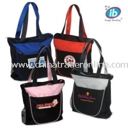 Duo-Tone Zippered Trade Show Bag from China