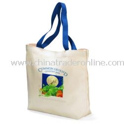 Colored Handle Cotton Tote Bag
