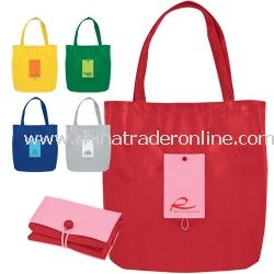 Mini Pocket Fold-Up Logo Tote Bag