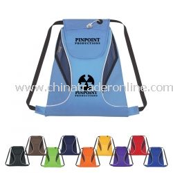 Sports Promotional Cinch Pack With Mesh Sides