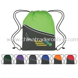 Two-Tone Promotional Cinch Bag from China