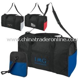 2-Tone Expanding Promotional Duffel Bag from China