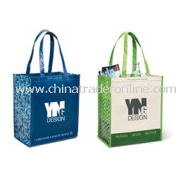 Laminated 100% Recycled Grocery Tote from China