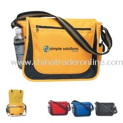 Promotional Messenger Bag With Matching Striped Handle