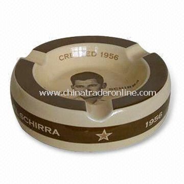 Ashtray, Made of Ceramic, Measures 250 x 250 x 25mm from China