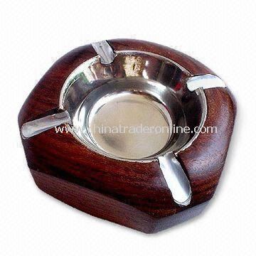 Ashtray, Made of Wood, Customized Designs are Acceptable