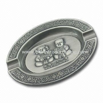 Ashtray, Made of Zinc Alloy/Pewter Material, Customized Designs Welcomed from China