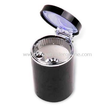 Auto-ashtray with Built-in LED Light and Operated-by 2 x CR1616 Batteries from China