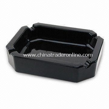 Black Ashtray, Made of Glass from China