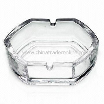 Glass Ashtray, Measuring 12.5 x 9.9 x 4cm