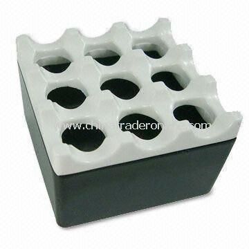 7 x 7 x 4.5cm Windproof Ashtray, Simple to Use, Made of Melamine from China