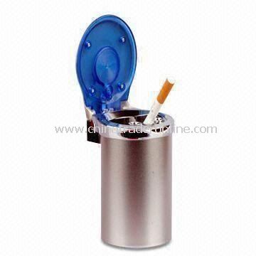 75 x 85 x 110mm Car Ashtray, Made of ABS, PC and Iron Can, Weighs 119g from China