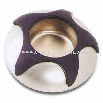 Ashtray, Made of Metal, Simple Design, Measures 84 x 84 x 25mm from China