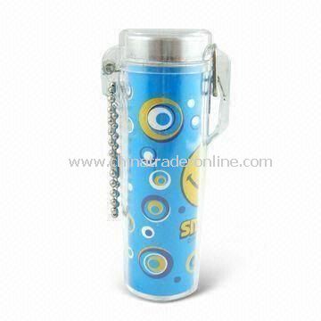 Pocket Ashtray, Simple and Safe, Made of PC, Aluminum Pipe and Colorful Paper from China