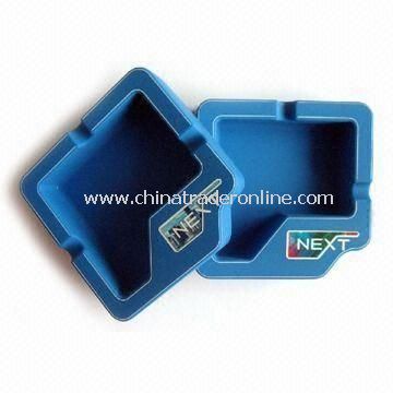 Silicone Ashtray, Customized Logo Printings are Welcome