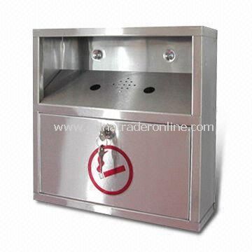 Stainless Steel Cigarette Bin, Keeps Areas Clean of Butts and Ash, OEM and ODM Orders are Welcome