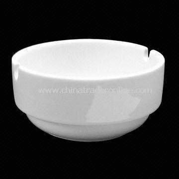 9.5cm Round Stacking Ashtray, Made of Porcelain from China