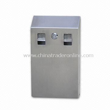 Cigarette Bin, Made of 304 Stainless Steel, Measuring 220 x 65 x 356mm from China