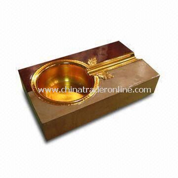 Durable Wooden Ashtray, Made of MDF and Wood Skin from China