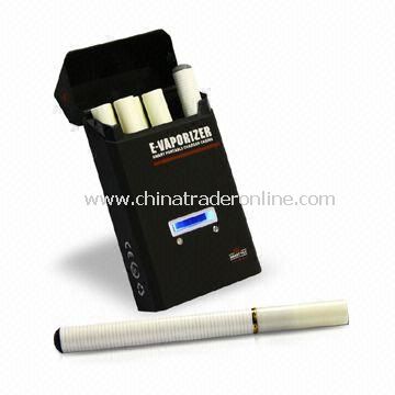 E-cigarette with 1,400mAh Charger Case, LCD Display, and Up to 300 Cycles Battery Life from China