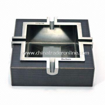 Metal Square Ashtray, Customized Designs and Colors are Welcome
