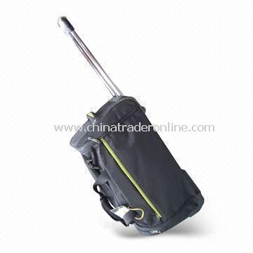 Rolling Duffel/Trolley Bag with PVC Trim, Measures 76 x 36 x 33cm