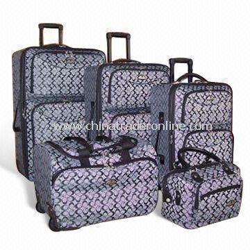 Rolling Duffel/Trolley Bags, Made of Jacquard Fabric, Various Sizes are Available