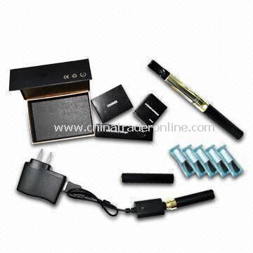 E-cigarette Set with 650 or 900mA Battery, Five Cartridges, and One Electronic Cigarette
