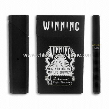 E-cigarette with Case, Includes Atomizer, 2pcs Batteries, Charger, and 5pcs Cartridges from China