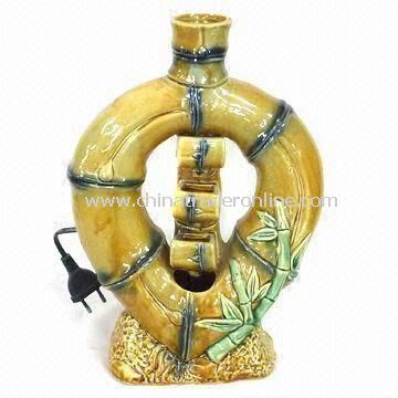 Ceramic Bamboo Fountain for Tabletop, Suitable for Home Decoration and Garden Ornaments from China