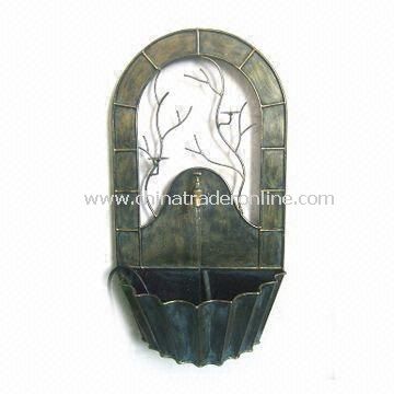 Durable Wall Fountain, Made of Iron, Available in Various Colors and Designs from China