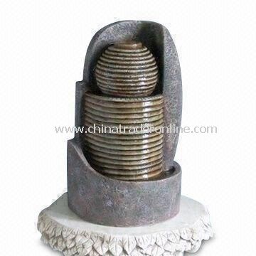 Fiberglass Table Fountain with 14.5-inch Height, Available in Various Designs from China