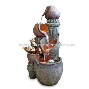 Fountain, Fit for Outdoor Use, Made of Polyresin and Fiberglass from China