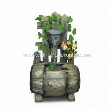 Fountain Made of Polyresin and Fiberglass Material, Fits for Outdoor or Indoor Decoration