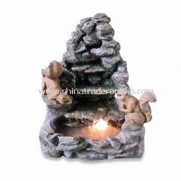 Light and Durable Garden Fountain, Made of Fiberglass, Available in Various Colors