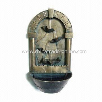 Light and Durable Wall Fountain, Made of Iron, Available in Different Designs from China
