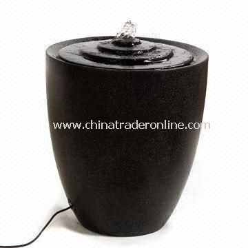 Marble Finish Fiberglass Fountain, Measuring 30 x 30 x 36cm from China