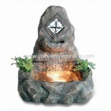 Rocky Fountain with 26-inch Height, Made of Fiberglass Material from China