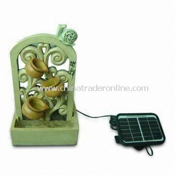 Solar Fountain, Made of Polyresin, with 6V/200mA Monocrystalline Solar Panel