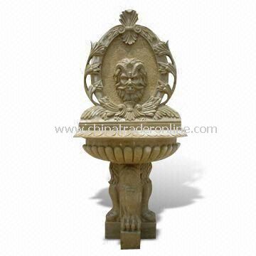 Wall Fountain with Carving Stone, Suitable for Garden