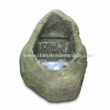 Waterfall Fountain for Outdoor and Indoor Use, Made of Polyresin and Fiberglass