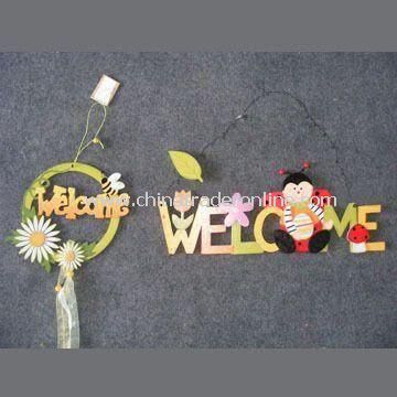 Wooden Hangings in Spring Theme, Suitable for Garden or Door Decorations