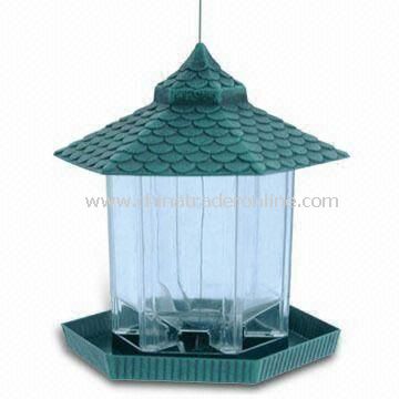 Bird Feeder, Made of Plastic, Available in Various Sizes and Colors from China