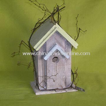 Bird House, Made of Wood and Sheet Metal, OEM/ODM Orders are Welcome from China