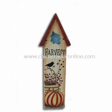 Bird House Plaque, Made of Wooden, Measures 20 x 4 x 62.25cm