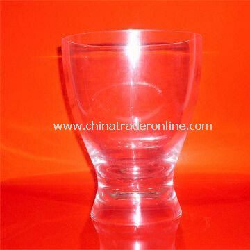 Ice Bucket with Elegant Design, Made of Clear Crystal Polycarbonate, Measures 66 x 42 x 42mm