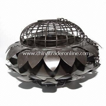 Iron and Wire Bird Feeder, Gray Painting, Automatic, Garden Decoration from China