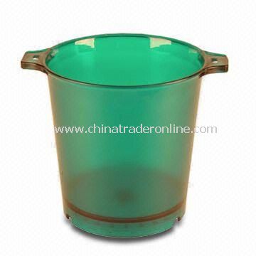 LED Ice Bucket, Made of Acrylic/PS Material, Customized Designs are Welcome from China