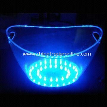 LED Ice Bucket with 8L Capacity, Made of PS Material from China