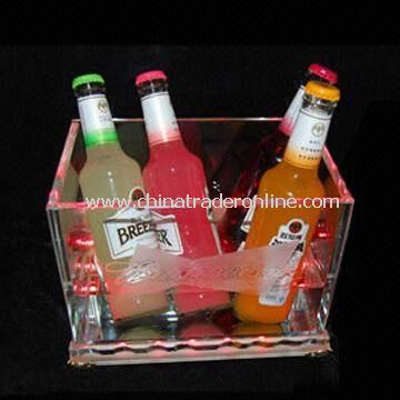 LED Ice Bucket with Logo and Brand, Customized Designs are Welcome from China